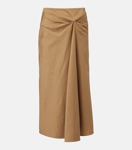 Jupe midi Paggi en satin de coton mélangé - Max Mara - Modalova