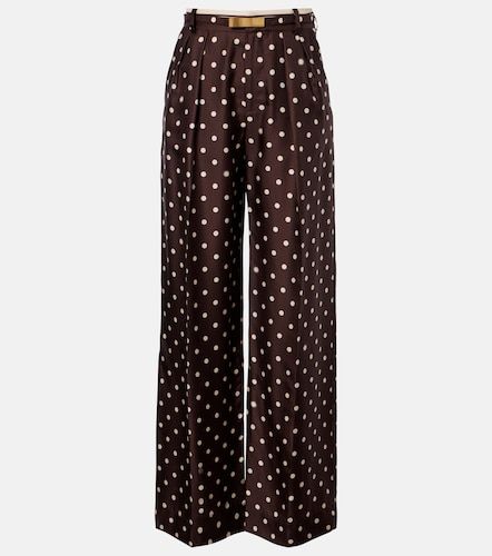 Pantalon ample à pois en satin de soie - Zimmermann - Modalova