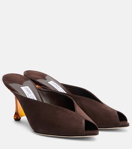 Mules compensées Glace en daim - Jimmy Choo - Modalova
