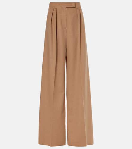 Pantalon ample Fagus en laine à taille haute - Max Mara - Modalova