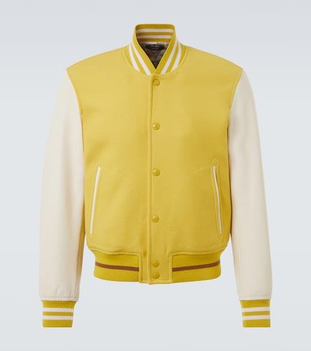 Veste teddy en laine et cuir - Tom Ford - Modalova