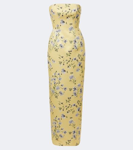 Robe longue bustier Laelia à fleurs - Emilia Wickstead - Modalova