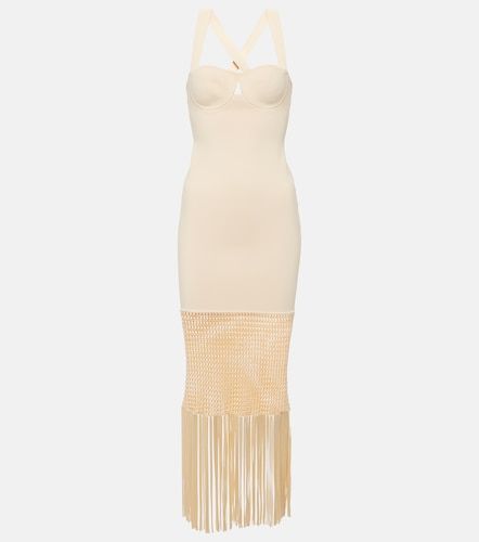 Galvan Robe Diana à franges - Galvan - Modalova