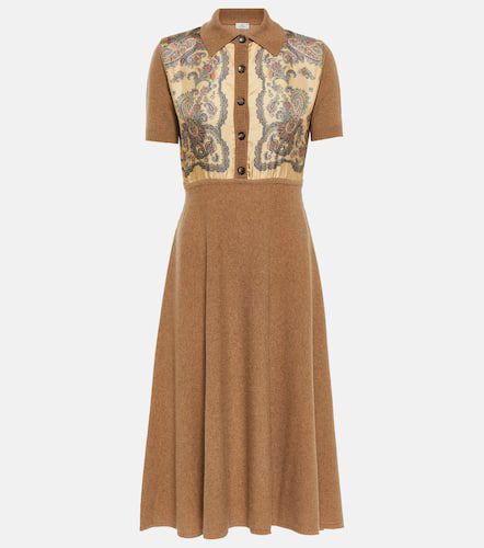 Robe midi en cachemire, laine et soie - Etro - Modalova