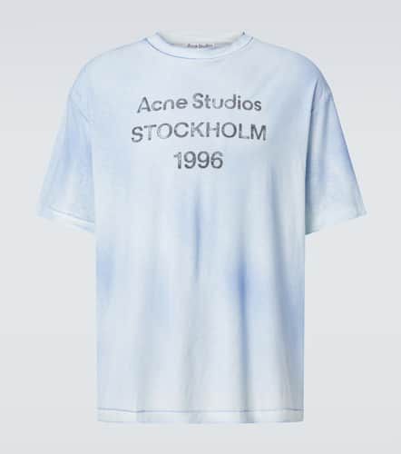 T-shirt en coton et chanvre à logo - Acne Studios - Modalova