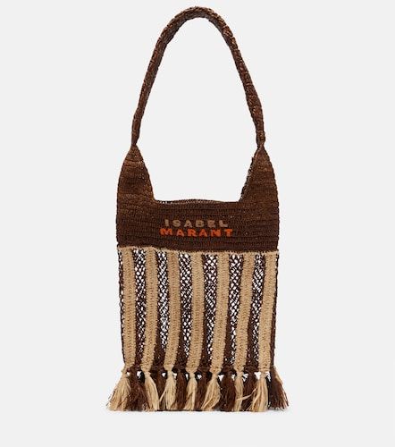 Cabas Praia rayé en raphia - Isabel Marant - Modalova