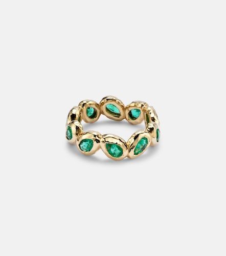 Bague d’éternité Nesting Gem en or 18 ct et émeraudes - Octavia Elizabeth - Modalova
