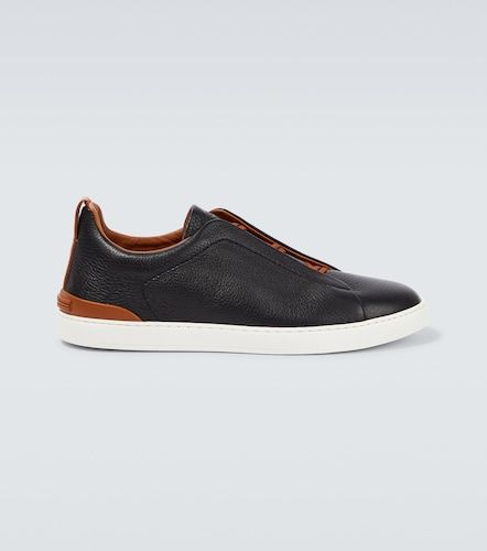 Zegna Baskets Triple Stitch en cuir - Zegna - Modalova