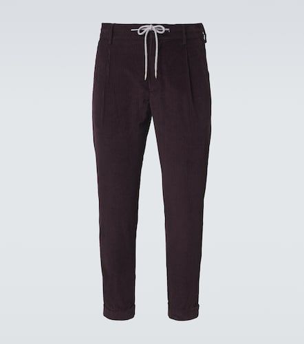 Pantalon ajusté en coton et cachemire - Eleventy - Modalova