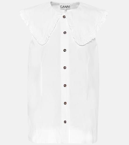 Ganni Blouse en coton - Ganni - Modalova