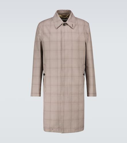 Trench-coat en coton mélangé à carreaux - Caruso - Modalova