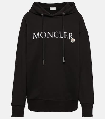 Sweat-shirt à capuche en coton à logo - Moncler - Modalova