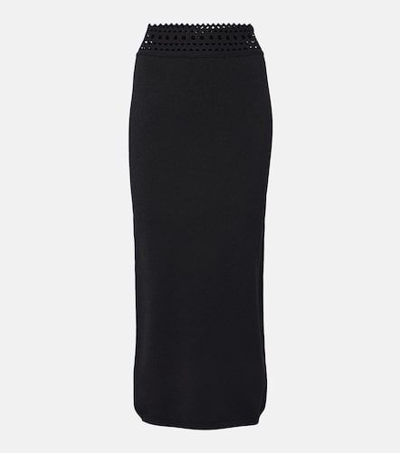 Alaïa Jupe midi Vienne en jersey à découpes - Alaia - Modalova