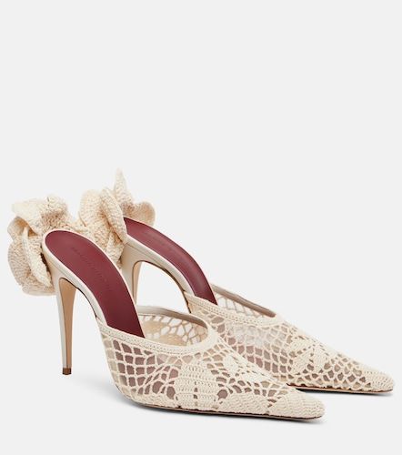 Mules en crochet et cuir - Magda Butrym - Modalova