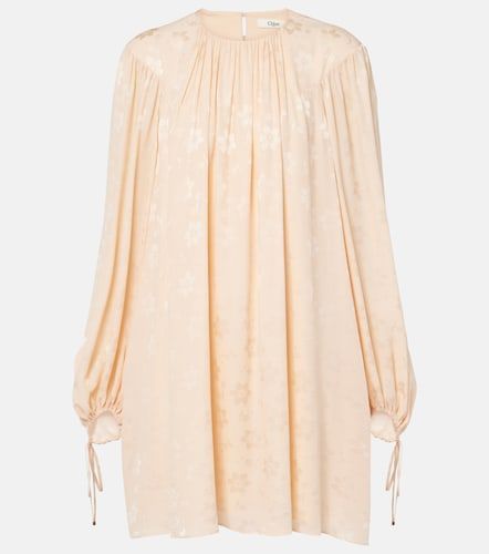 Chloé Robe en jacquard de soie à fleurs - Chloe - Modalova