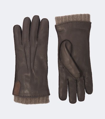 Canali Gants en cuir et cachemire - Canali - Modalova