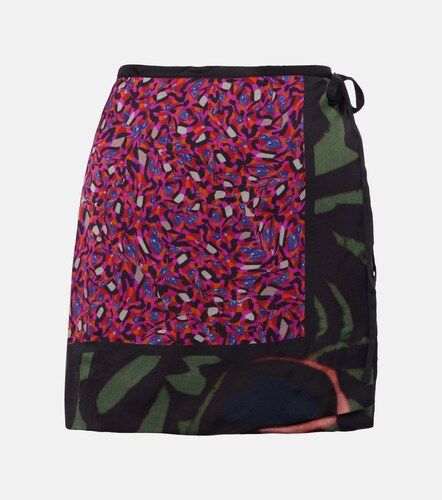 Mini-jupe portefeuille Gabrinas à imprimé - Dries Van Noten - Modalova