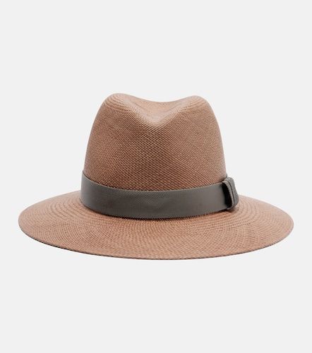 Chapeau fedora en paille - Brunello Cucinelli - Modalova