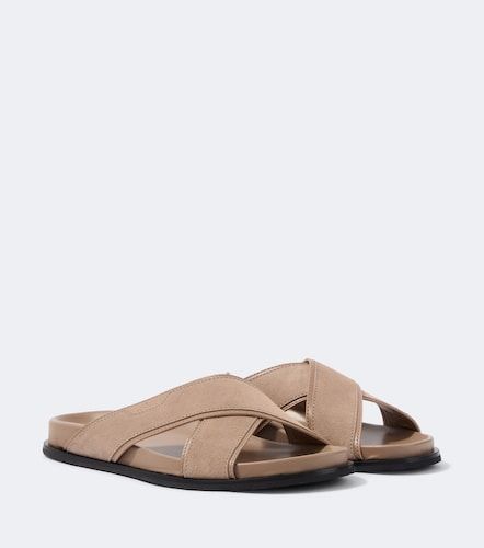 Brioni Mules en daim et cuir - Brioni - Modalova