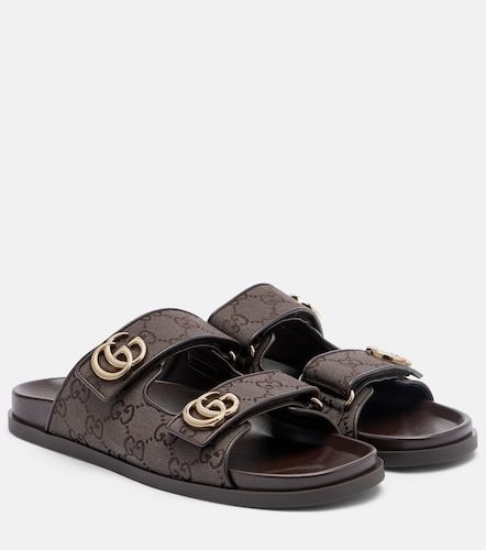 Mules Double G en toile GG Canvas - Gucci - Modalova