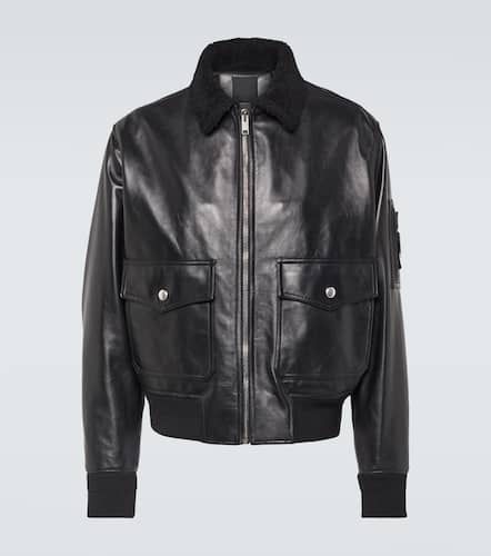 Givenchy Veste en cuir et shearling - Givenchy - Modalova