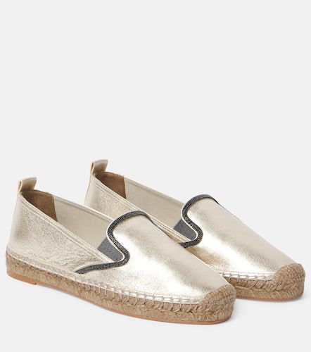 Espadrilles en cuir à ornements - Brunello Cucinelli - Modalova