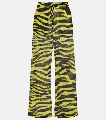 Pantalon ample en coton à imprimé - The Attico - Modalova