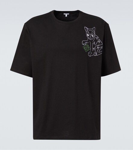 X Louis Wain – T-shirt brodé en coton - Loewe - Modalova