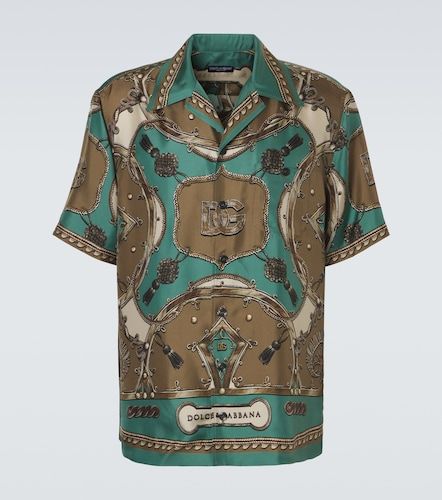 Chemise de bowling en sergé de soie - Dolce&Gabbana - Modalova
