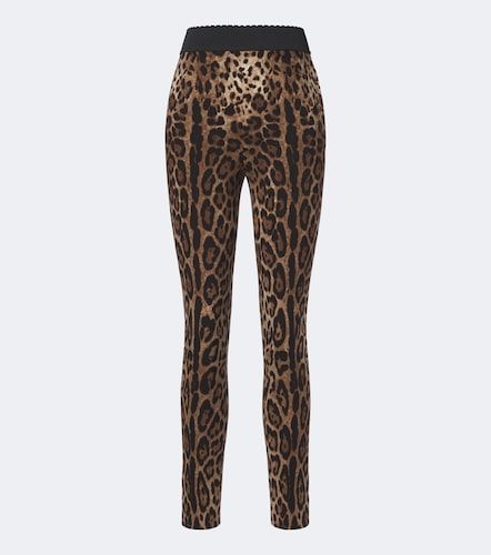 Legging à imprimé léopard - Dolce&Gabbana - Modalova
