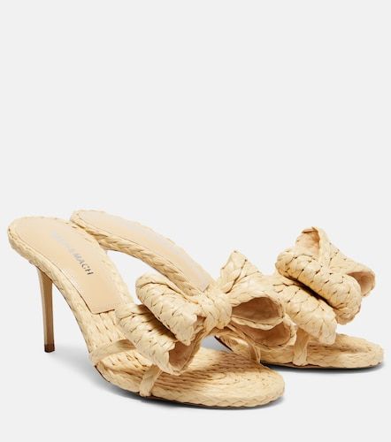 Mules Le Cadeau 85 en raphia - Mach & Mach - Modalova