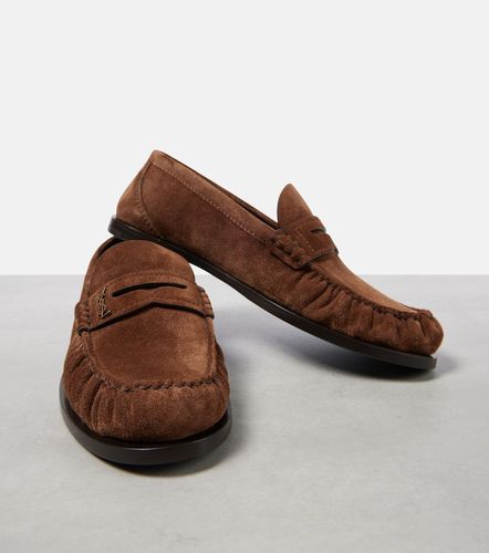 Mocassins Laurent en daim - Saint Laurent - Modalova
