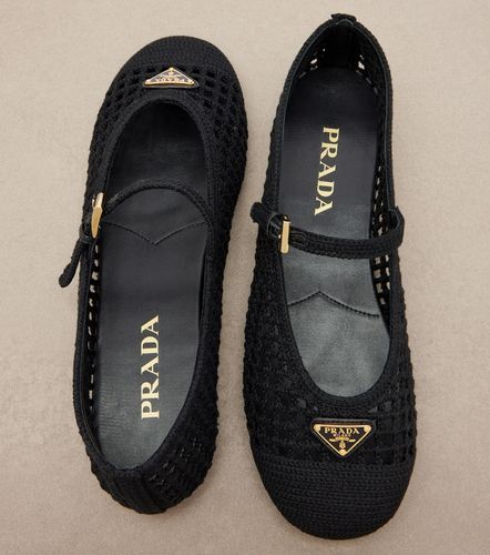 Ballerines Mary Jane en crochet - Prada - Modalova
