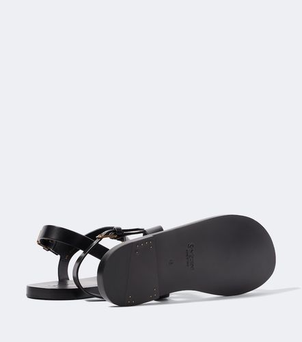 Sandales Cassandre en cuir - Saint Laurent - Modalova