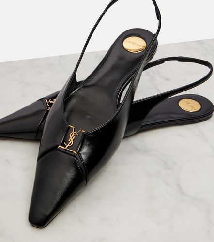 Ballerines slingback Babylone en cuir - Saint Laurent - Modalova