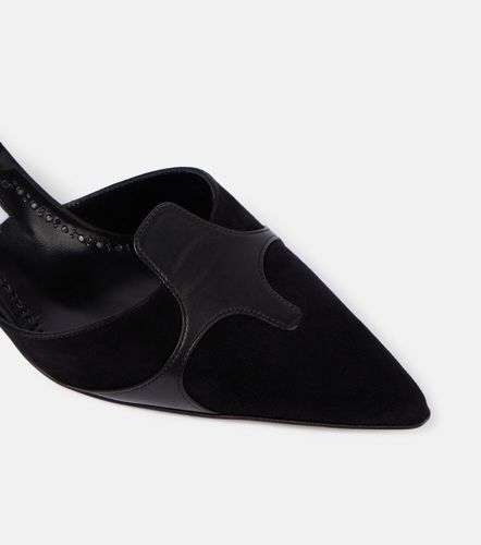 Escarpins Poligleto 50 en daim - Manolo Blahnik - Modalova