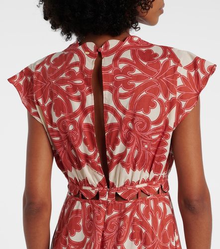 Robe longue Noreen imprimée en coton - Poupette St Barth - Modalova