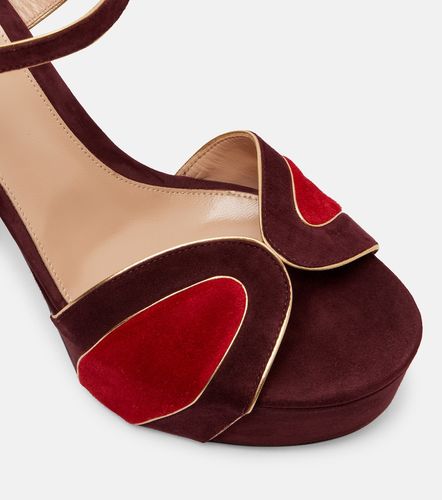 Sandales à plateforme 125 en daim - Gianvito Rossi - Modalova