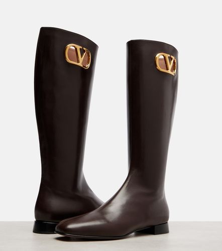Bottes VLogo Signature en cuir - Valentino Garavani - Modalova