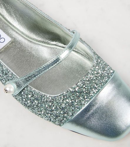 Ballerines Elisa en cuir à paillettes - Jimmy Choo - Modalova