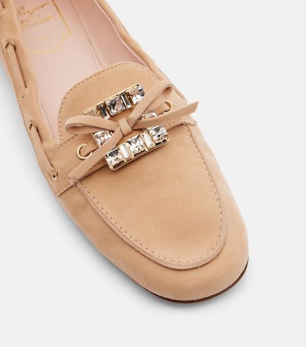 Chaussures bateau Boat Strass en daim à ornements - Roger Vivier - Modalova