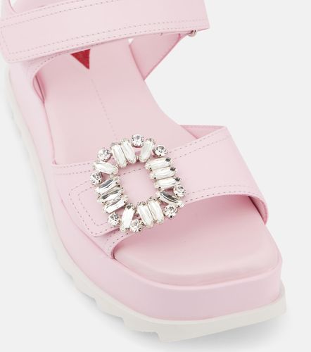 Sandales compensées en cuir - Roger Vivier - Modalova