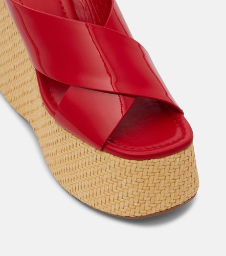 Mules compensées Mara en cuir verni - Paris Texas - Modalova