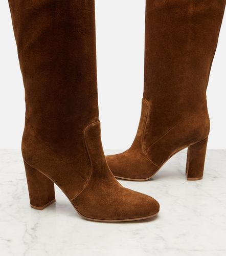 Bottes Glen 85 en daim - Gianvito Rossi - Modalova