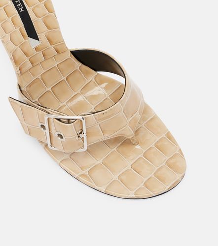 Mules Helix 95 en cuir verni embossé - Christen - Modalova