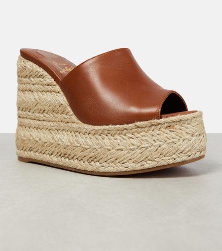 Mules compensées Ariella Zeppa 130 en cuir - Christian Louboutin - Modalova