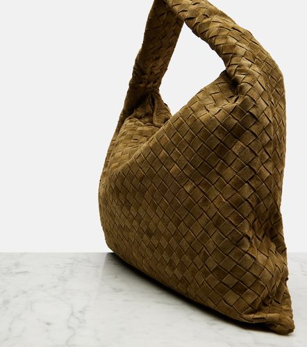 Sac Hop Large en daim Intrecciato - Bottega Veneta - Modalova