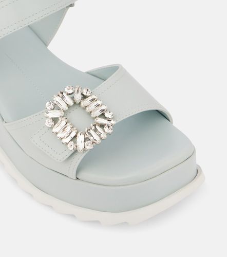 Sandales compensées en cuir - Roger Vivier - Modalova