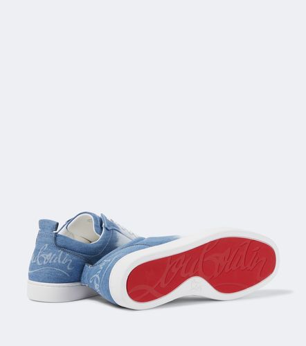 Baskets Fun Louis Junior en denim - Christian Louboutin - Modalova