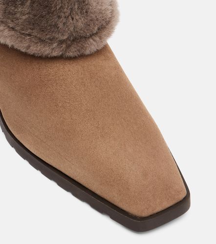 Bottines en daim et shearling - Toteme - Modalova
